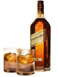 Johnnie Walker Gold Label, with 2 glasses / Джонни Уокер Голд Лэйбл, с 2 стаканами